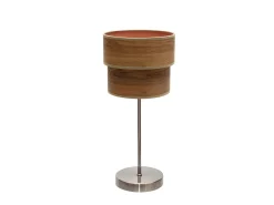 Sobremesa Cuero/madera Oscura Doble Modelo Smile