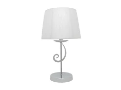 Sobremesa Luxor 1xe14 Cromo Pant. Blanca 45x25x25 Cm