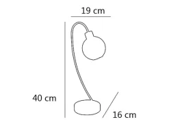 Sobremesa Menta acabado en cuero 40 cm(alto) 16 cm(ancho)19 cm(largo)