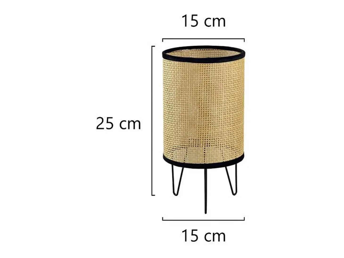 Sobremesa modelo Polo acabado rejilla marrón, 29cm(alto) 15cm(ancho) 15cm(largo)
