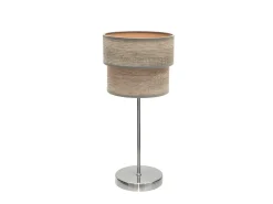 Sobremesa Niquel/madera Gris Doble Modelo Smile