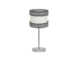 Sobremesa Pequeña Modelo Home 1xe14 Niquel/gris-beis