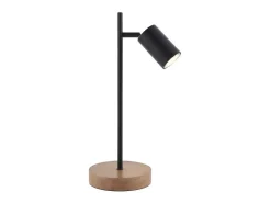 Sobremesa Pireo acabado negro mate, 40cm(alto) 15cm(ancho) 15cm(largo)