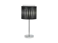 Sobremesa Realizado En Cromo/madera Modelo Alexandra
