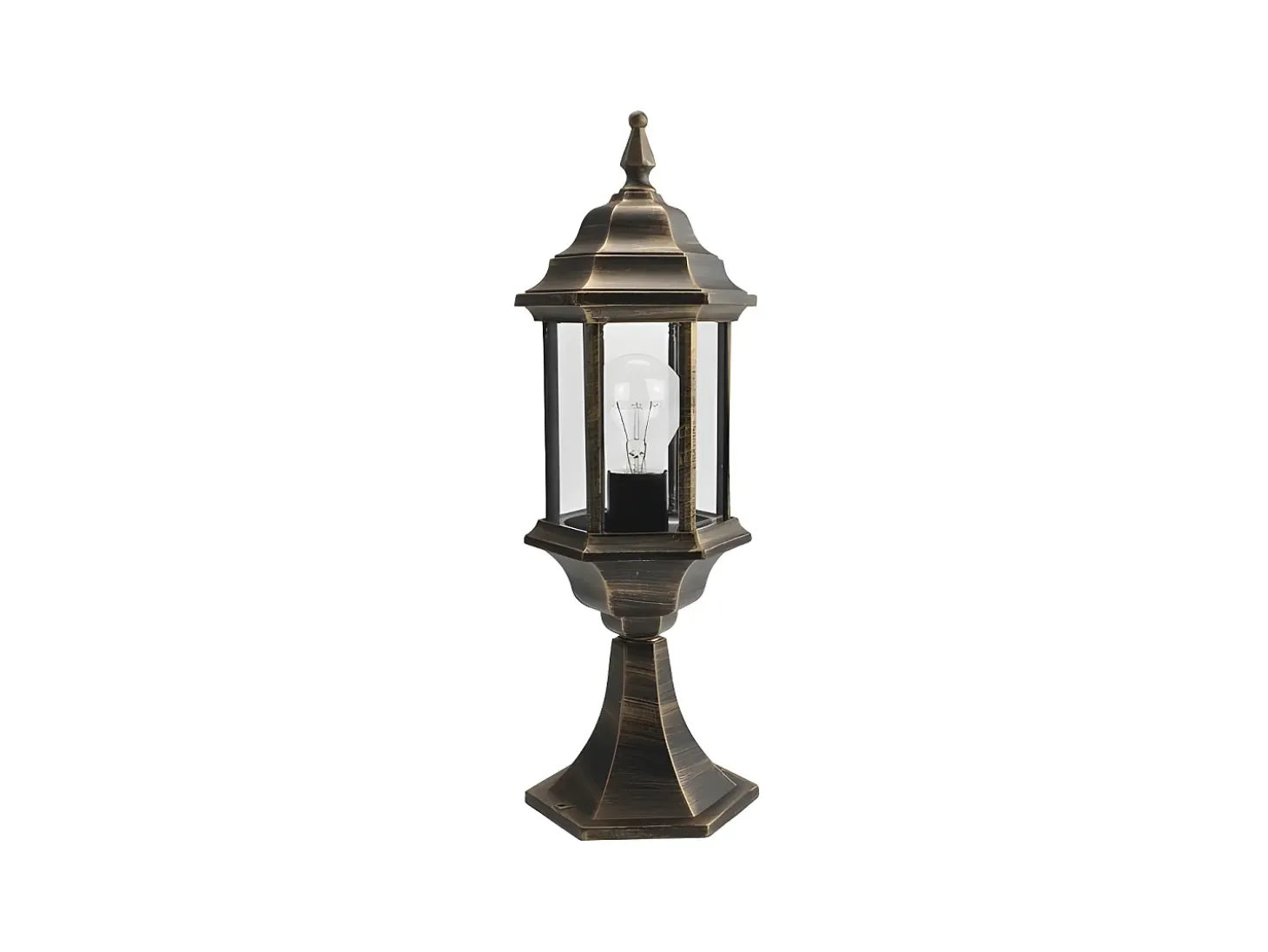 Sobremuro Exterior Aluminio Pollux Dorado Ip44