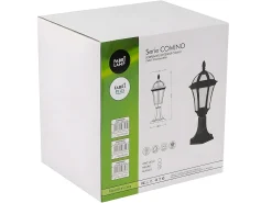 Sobremuro Exterior Comino En Color Negro Ip44
