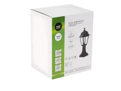 Sobremuro Exterior Modelo Albahaca En Negro Ip44