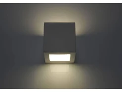 Sollux - 1 luz de pared de cerámica a ras de suelo blanca, E27