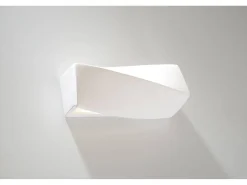 Sollux - 1 luz de pared de cerámica a ras de suelo blanca, E27