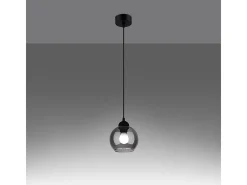 Sollux Alino Plafón colgante Dome negro
