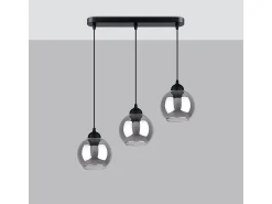 Sollux Alino Plafón colgante Bar Negro