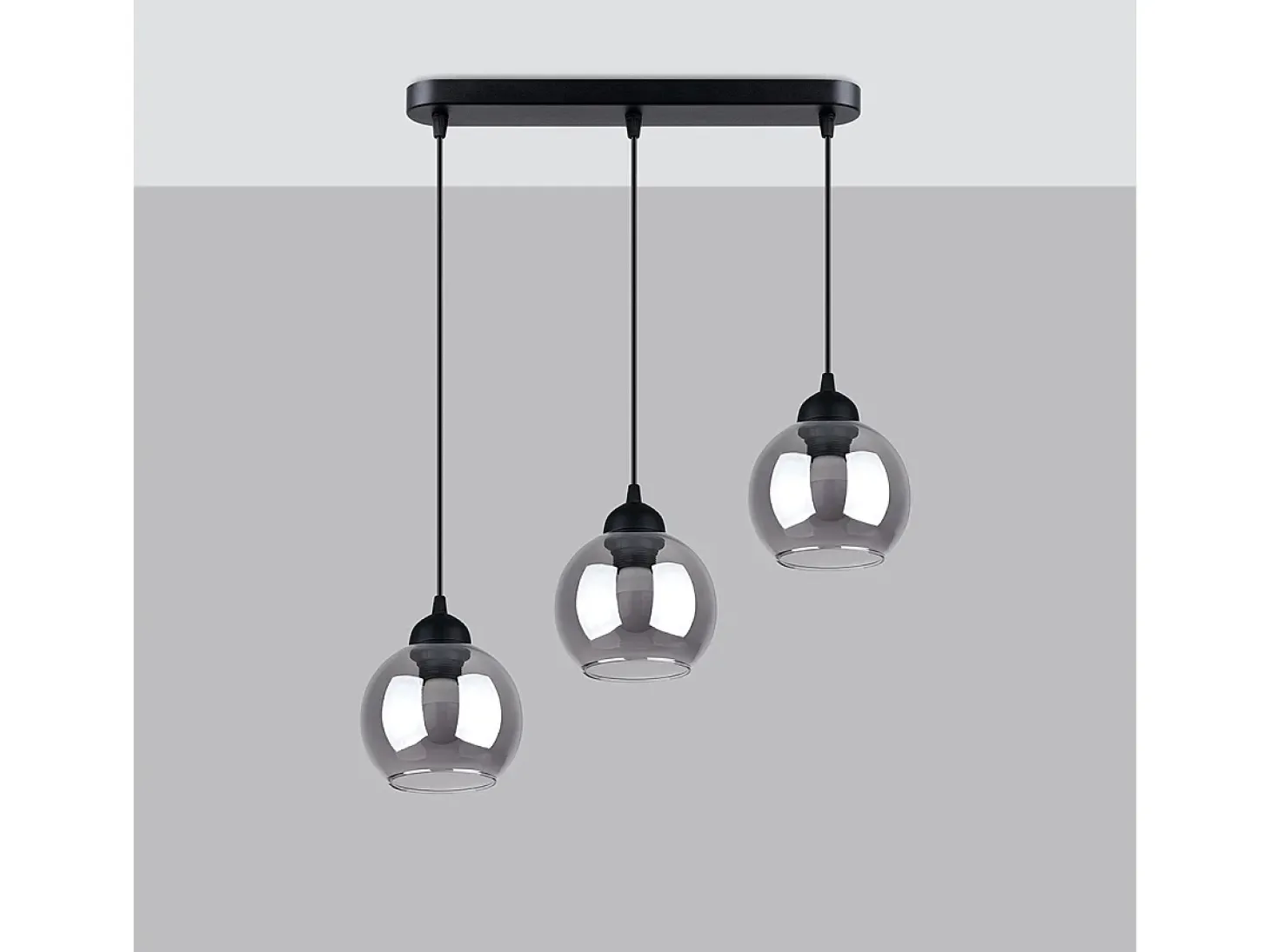 Sollux Alino Plafón colgante Bar Negro