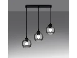 Sollux Alino Plafón colgante Bar Negro