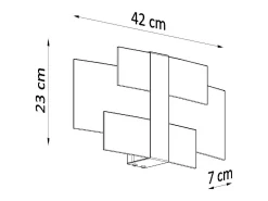 Sollux CELIA - Aplique de pared a ras de suelo con 2 luces Cromo, Blanco, G9