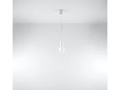 Sollux DIEGO - 1 luz colgante de techo blanco
