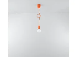 Sollux DIEGO - 1 luz colgante de techo naranja