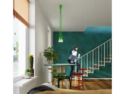 Sollux DIEGO - Lámpara colgante de techo con 3 luces verde
