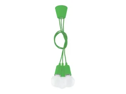 Sollux DIEGO - Lámpara colgante de techo con 3 luces verde