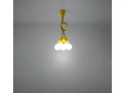 Sollux DIEGO - Lámpara colgante de techo con 5 luces, amarillo