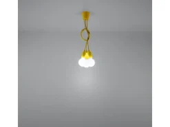 Sollux DIEGO - Lámpara colgante de techo con 3 luces, amarillo