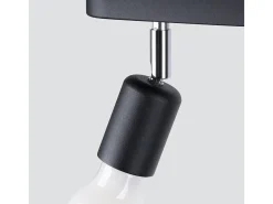 Sollux Fornes Foco de techo Twin negro