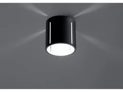 Sollux INEZ - 1 luz de techo empotrada en negro, G9