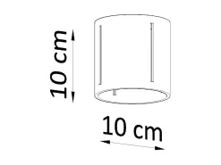 Sollux INEZ - 1 luz de techo a ras de suelo blanca, G9