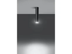 Sollux LAGOS - 1 Downlight de superficie de luz negro, GU10