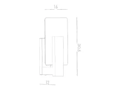 Sollux Lappo Aplique de Pared de Empotrar Madera Natural