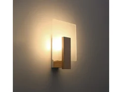 Sollux Lappo Aplique de Pared de Empotrar Madera Natural