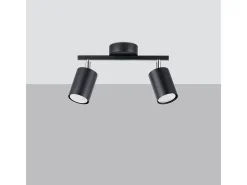 Sollux Lemmi Foco de techo Twin negro