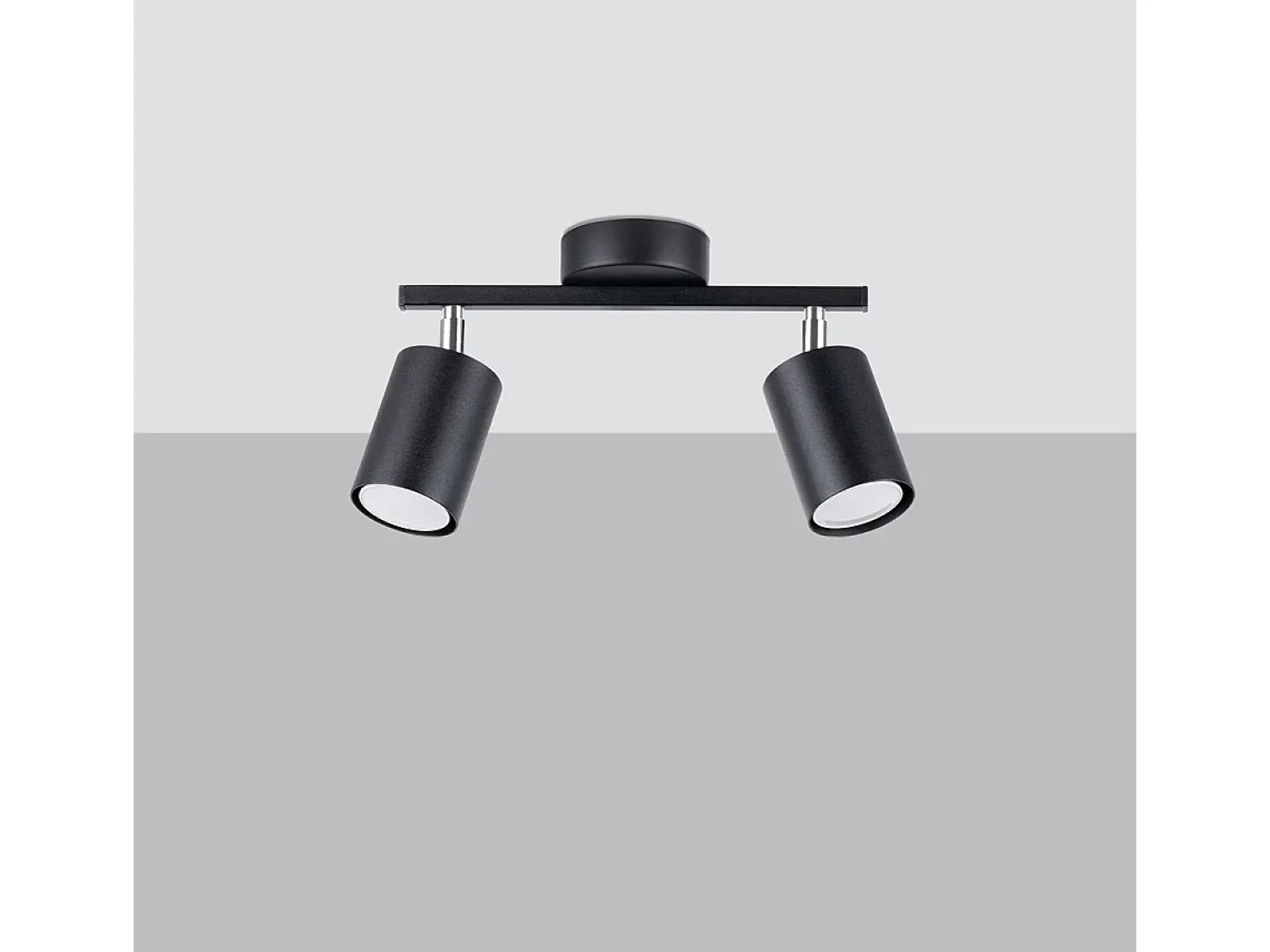 Sollux Lemmi Foco de techo Twin negro