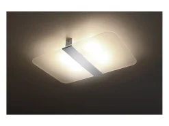 Sollux Lighting Azalia Plafón Decorativo Empotrado, Blanco, Cromo, 2x G9