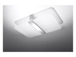 Sollux Lighting Azalia Plafón Decorativo Empotrado, Blanco, Cromo, 2x G9