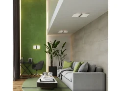 Sollux Lighting Azalia Plafón Decorativo Empotrado, Blanco, Cromo, 2x G9