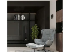 Sollux Lighting Hestia Lámpara de Pared Up & Down, Negro, 21cm