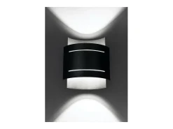 Sollux Lighting Hestia Lámpara de Pared Up & Down, Negro, 21cm