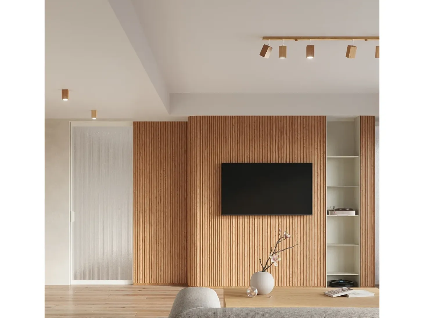 Sollux Lighting Keke Foco Foco Individual Cuadrado Roble Madera, 1x GU10
