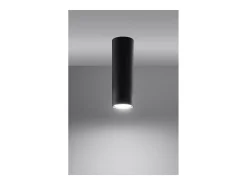 Sollux Lighting Lagos Downlight de Superficie, Negro, 20cm
