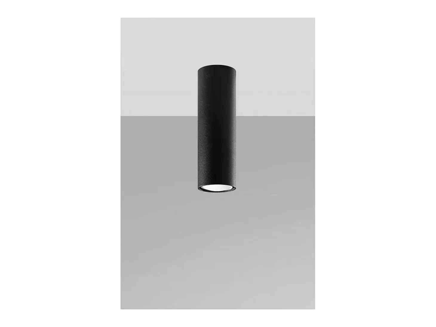 Sollux Lighting Lagos Downlight de Superficie, Negro, 20cm