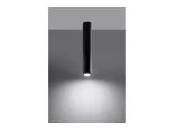 Sollux Lighting Lagos Downlight de Superficie, Negro, 40cm