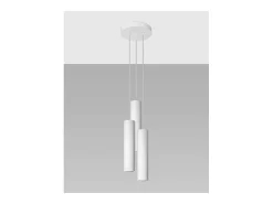 Sollux Lighting Lagos Plafón Colgante Cluster, Blanco, 3x GU10
