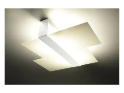 Sollux Lighting Massimo Plafón Decorativo Empotrado, Blanco, 2x E27