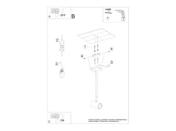 Sollux Lighting Norano Foco individual, negro, 1x GU10