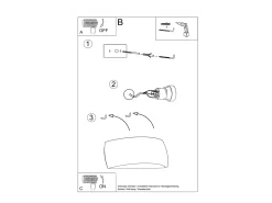 Sollux Lighting Pontius Aplique Up & Down, Blanco, 32cm