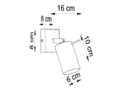 Sollux Lighting Ring Foco individual, blanco, 1x GU10