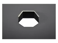 Sollux Lighting Sunde Plafón Decorativo Empotrado, Negro, 11.5cm