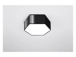 Sollux Lighting Sunde Plafón Decorativo Empotrado, Negro, 11.5cm