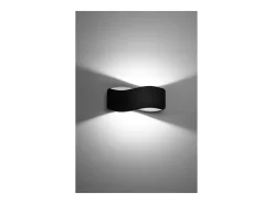 Sollux Lighting Tila Lámpara de Pared Up & Down, Negro, 30cm