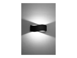 Sollux Lighting Tila Lámpara de Pared Up & Down, Negro, 30cm